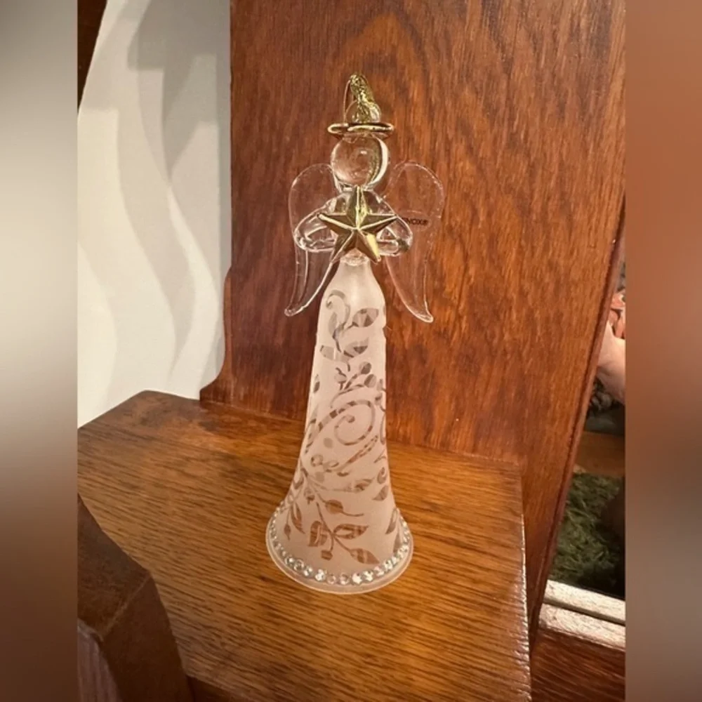 NWOT Lenox Angel Holding Gold Star Joyous Tidings Noel Angel Ornament